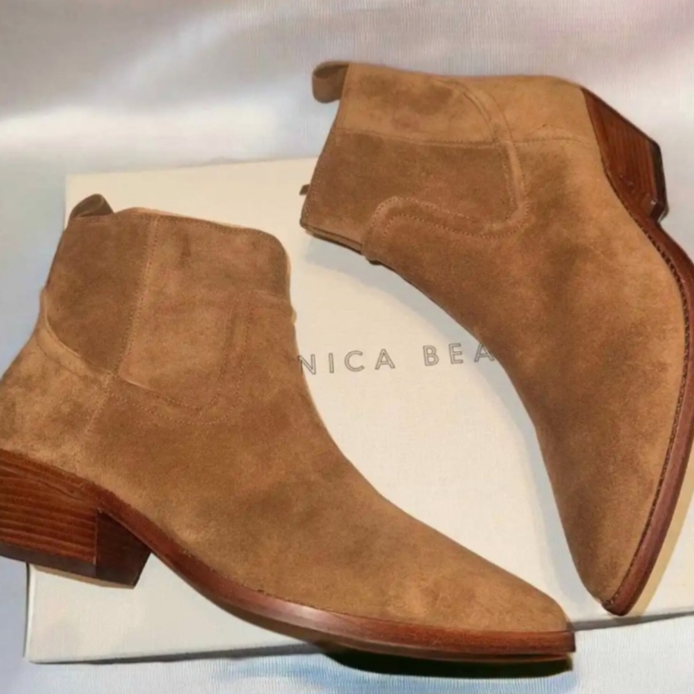 Veronica Beard Kingsley suede booties